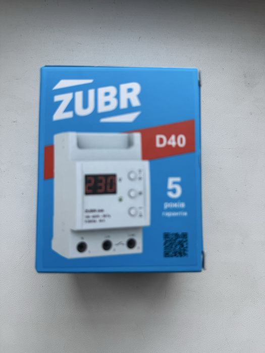 Реле напруги ZUBR D40 40А 8800ВА гарантия 5 лет ,новые в упаковке
