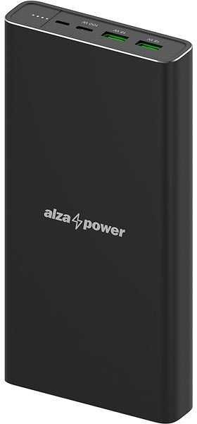 AlzaPower Metal 40000mAh Fast Charge + PD3.0 (100W) чорний