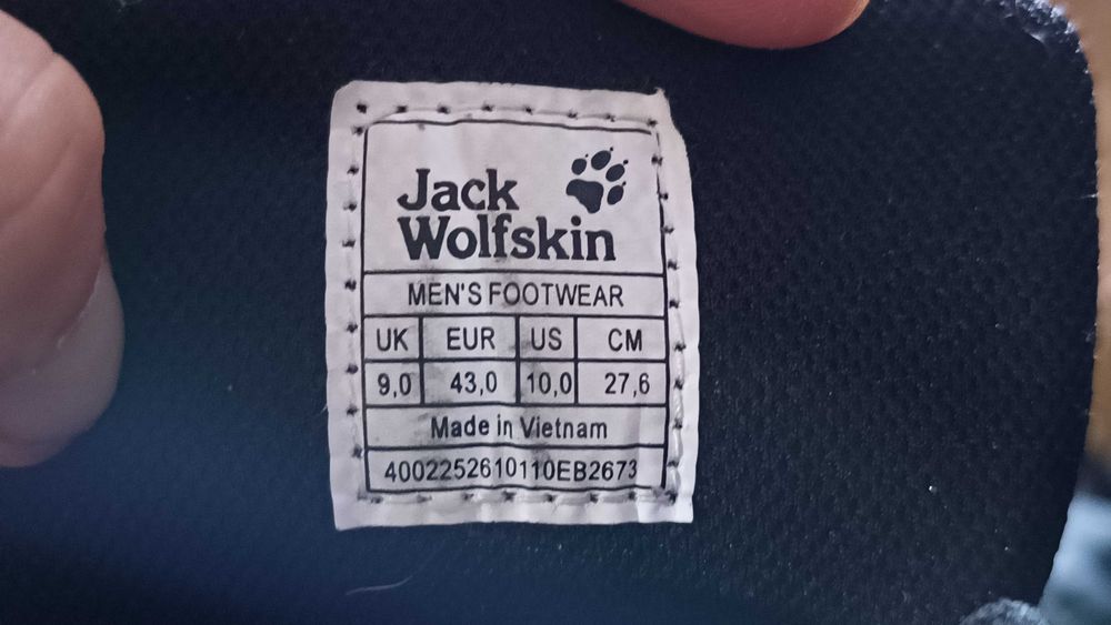 Buty trekkingowe JACK WOLFSKIN TRAILRIDER TEXAPORE r.43 stan b.dobry