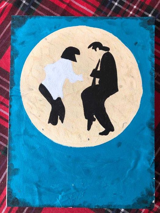 8 pinturas / quadros de filmes