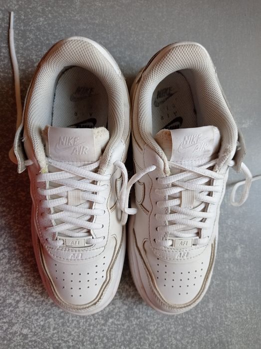 Кросівки шкіряні Nike Air Force 1 Shadow White -38.5р