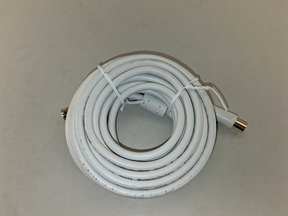 N060 Kabel Antenowy TV Hama Koaksjalny Wtyk-Gniazdo Biały
