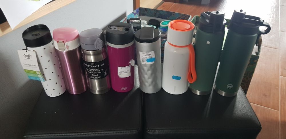 Nowy bidon kubek termiczny n kawę shake termos kawiarka manna wellness