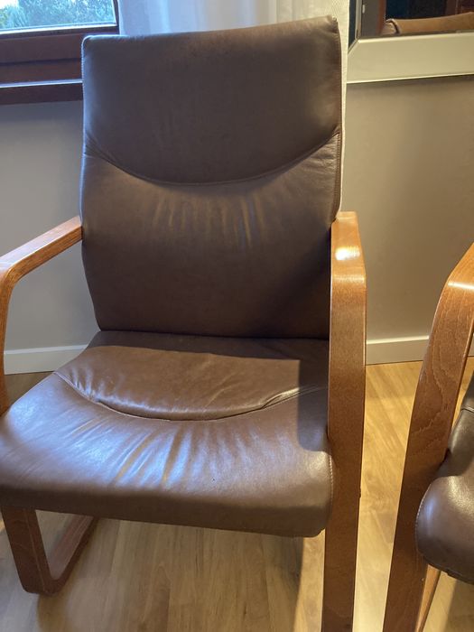 Fotel gabinetowy - skóra naturalna