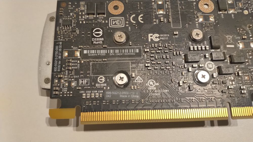 Placa gráfica Nvidia Quadro P1000 4GB GDDR5