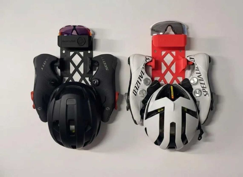 Organizador de Ciclismo | Guarda Capacete, Sapatilhas e Óculos