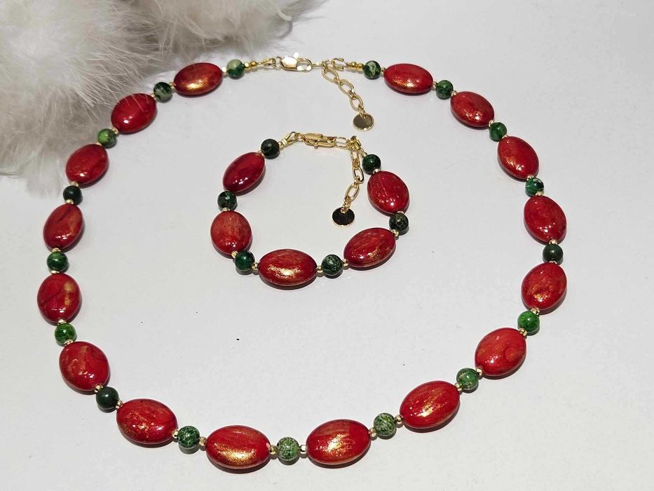 Komplet naszyjnik i bransoletka