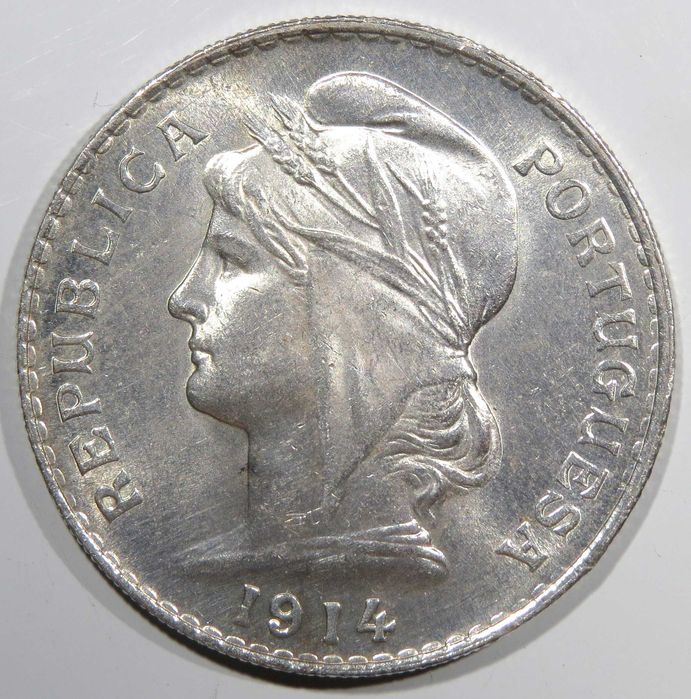 Republica Portuguesa - 50 Centavos 1914 Soberba 25€