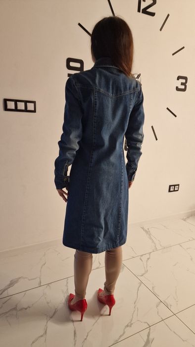 Płaszcz jeansowy rozmiar 38