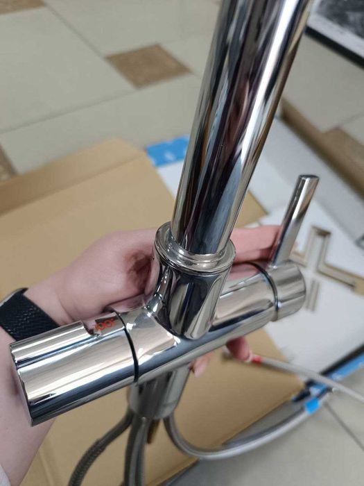 GROHE RED 2 в 1 Кухонний змішувач із миттієвою подачею води 100 градус