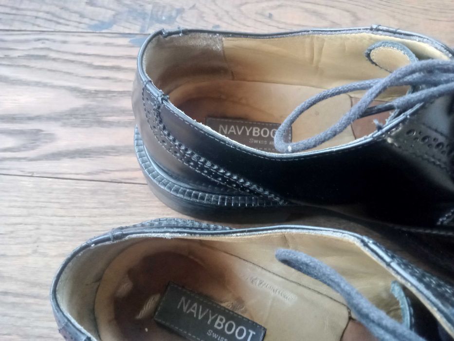 Navy boot якісні шкіряні броги черевики 28,5-29 см