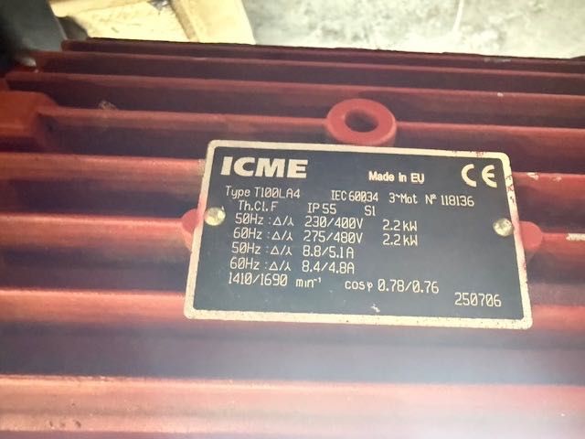 Pompa próżniowa łopatkowa mv100a vuototecnica
