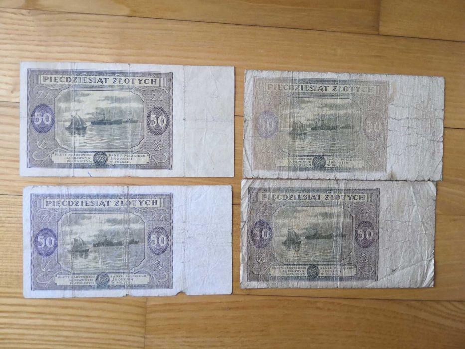 50 złotych 1946 rok 4 szt