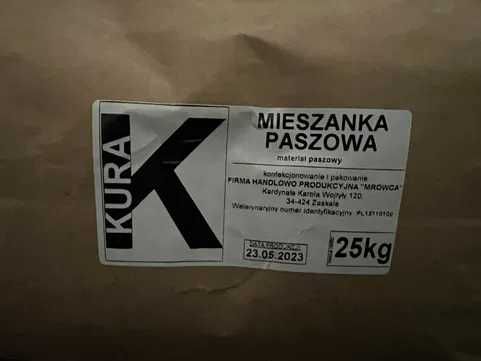 Naturalna Pasza Dla Ptaków Nioska Brojler Producent Mrowca 25 kg !!!