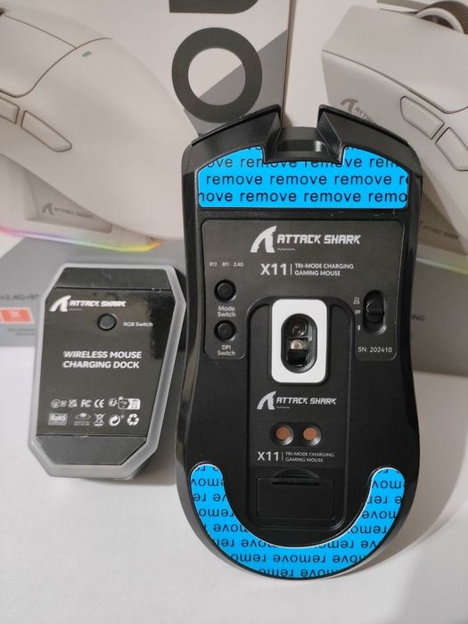 Attack shark X11 Бездротова ігрова миша 3 режими підключення