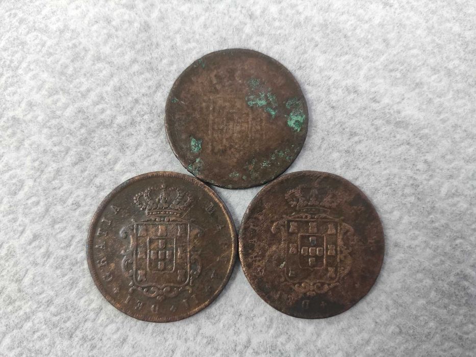 Moedas X Reis 1838, 1843, 1844