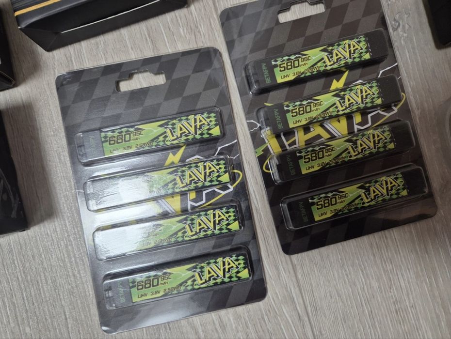 Betafpv lava 2 1s lipo 680mah 580 mah - nowe. Meteor75 air75