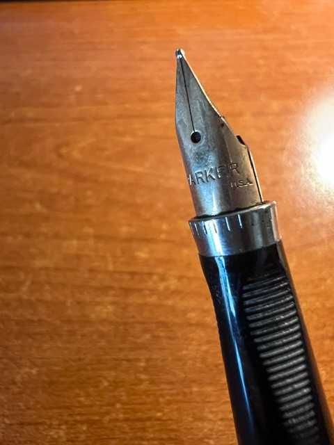 Caneta de tinta permanente Parker 75 Ciselé Prata Esterlina 925 com aparo Ouro 14k (Anos 70) – Vintage