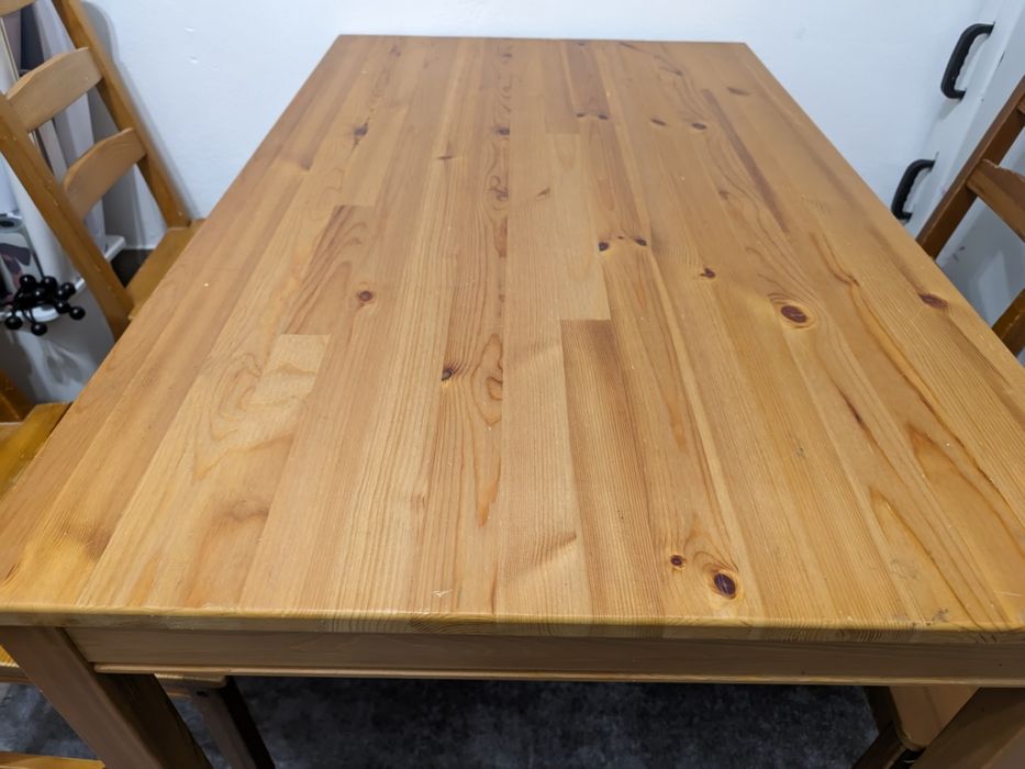 Stół + 4 krzesła Ikea drewniane JOKKMOK