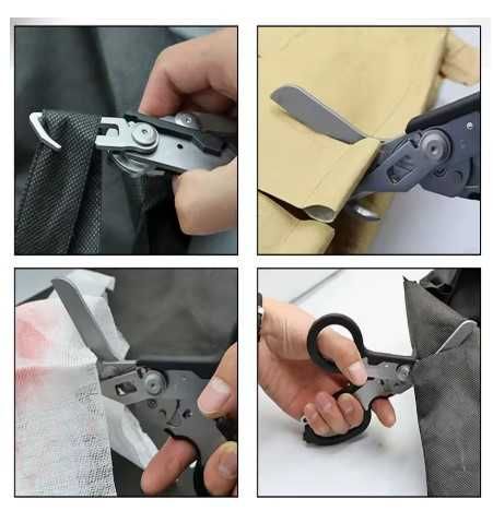 Nożyczki taktyczne, ratunkowe ze stali nierdzewnej. Multitool.