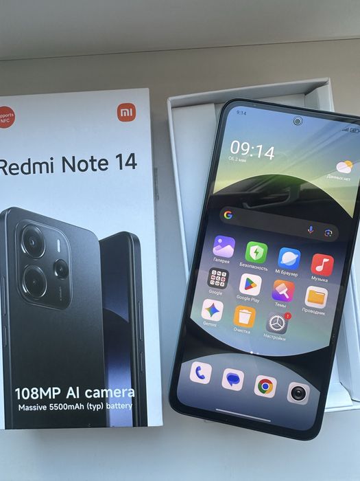 Redmi note 14, 8-256