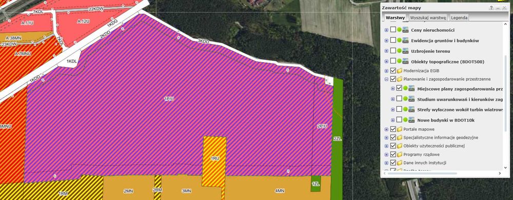 Teren dla przemysłu, ok. 45 ha, pod zakład prod, hale magazynowe