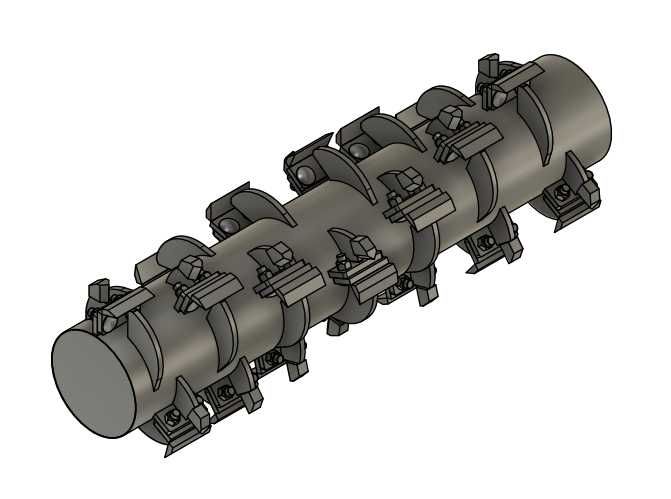 Głowica kosząca z agresywnym rotorem do koparki lub wysięgnika