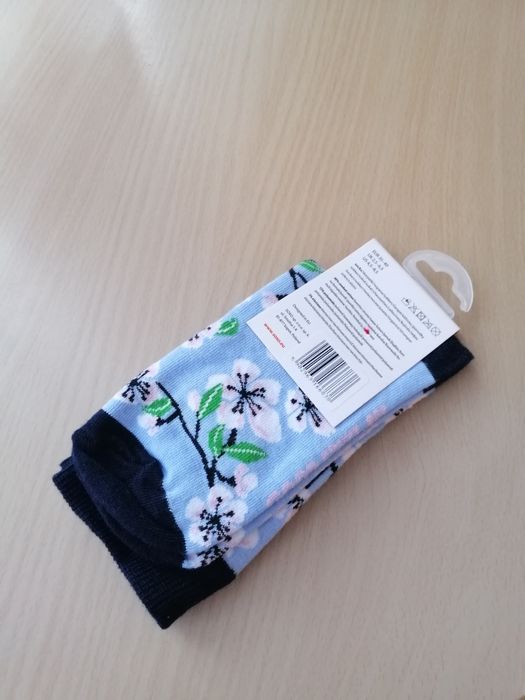 Skarpetka damskie w kwiatki SOXO