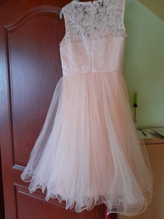 Suknia pudrowa morela 38 ChiChi London