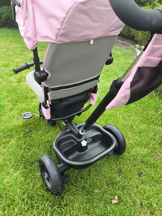 Rowerek trójkołowy Kinderkraft AVEO 6w1 wózek spacerówka różowy