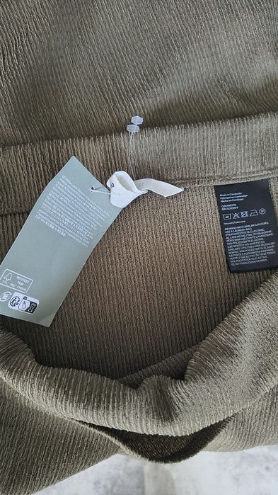 Kopertowa spódniczka midi khaki H&M z wiązaniem L