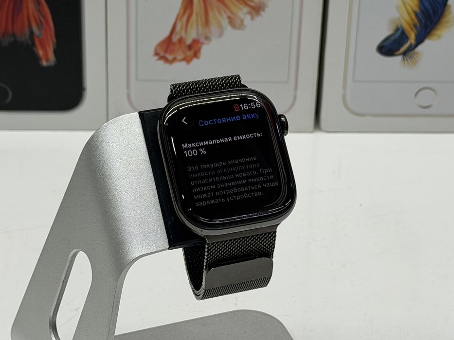 MAГAЗИН Apple Watch Series 10 46mm Titanium Milanese Loop ГАРАНТИЯ/TradeIn/Oбмeн