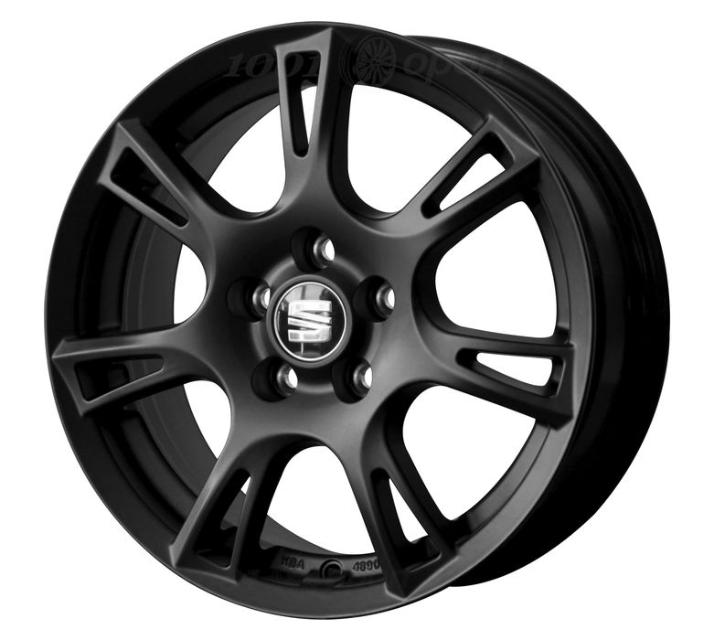 Felgi aluminiowe 15 5x100 Seat Ibiza Cordoba Toledo Leon I NOWE Czarne