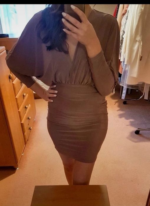 Sukienka z rękawem kimono Boohoo
