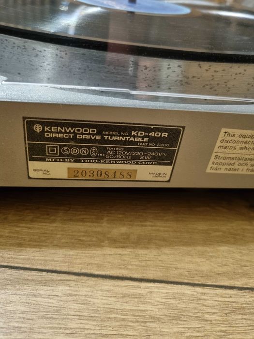 Gramofon Kenwod KD-40R