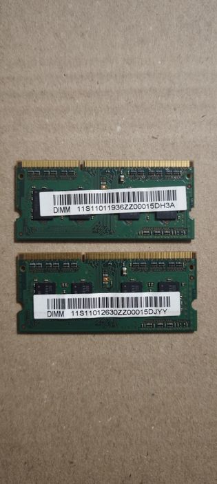 Оперативна памʼять DDR3 для ноутбука Samsung SO-DIMM 1GB 2GB 1333MHz