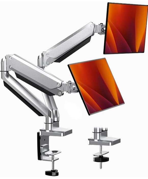 !! UCHWYT do 2 monitorów 13-32" Aluminiowy Stojak SUPER JAKOŚĆ !!