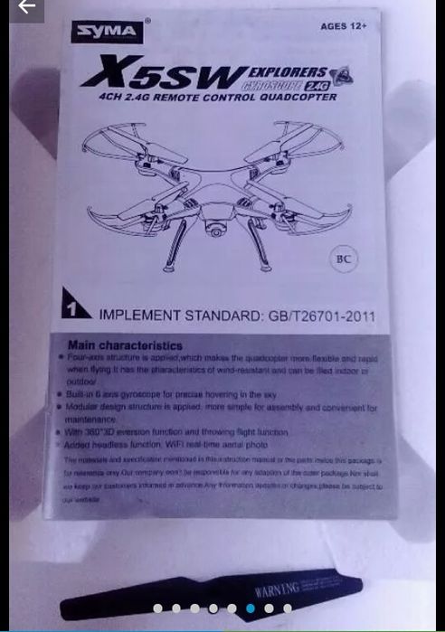 Acessórios Drone Syma X5SW-1