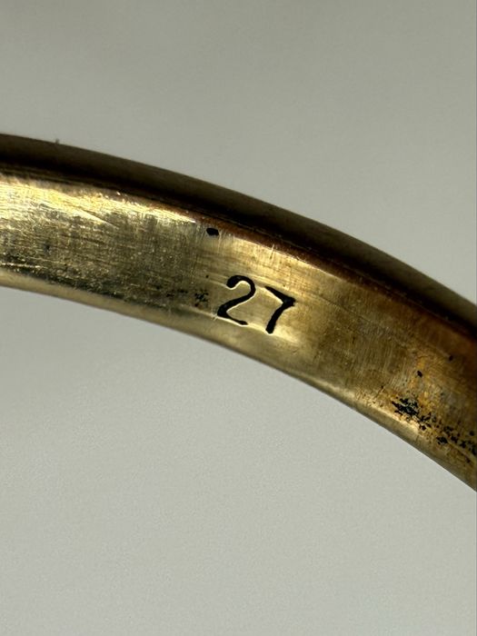 Złoty pierścionek z diamentem 0,27ct