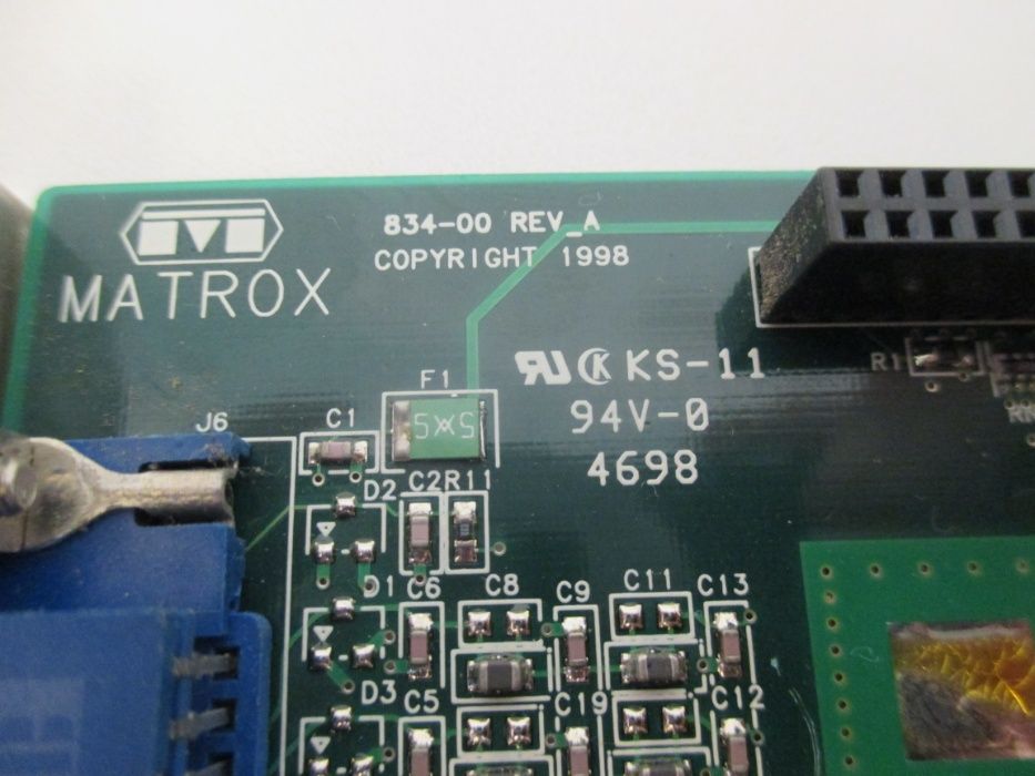 Placa de video Agp Vga MATROX 834-00 rev a64584889566851121