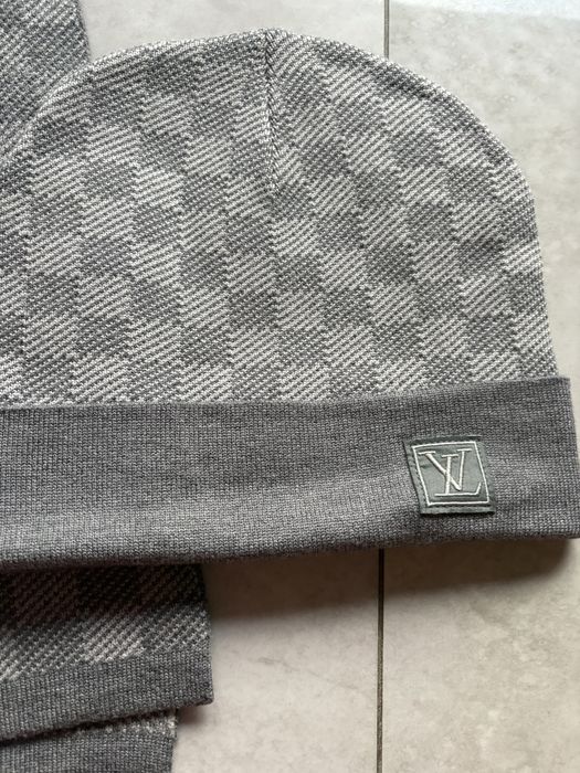 Louis Vuitton czapka i szalik. Welna i kaszmir