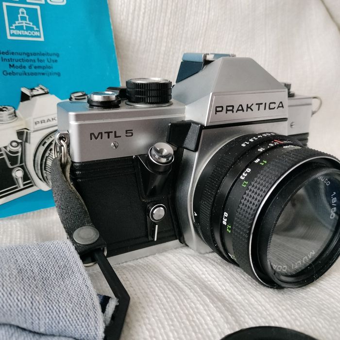 Praktica MTL5 Pentacon 50mm 1:1.8 multi coating ,