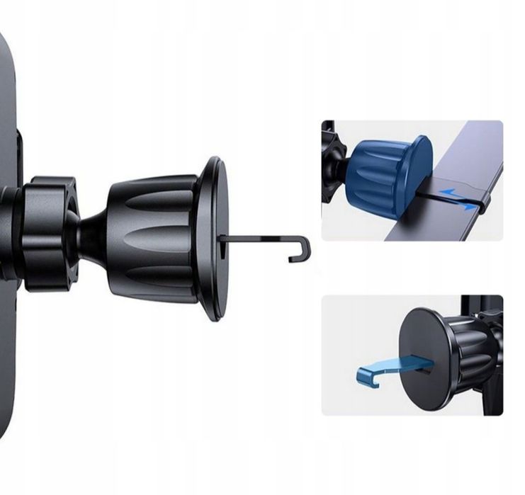 Uchwyt na Telefon Samochodowy do Kratki Nawiewu