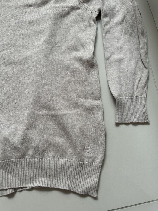 Sweter w serek Tom Tailor beżowy rozmiar M