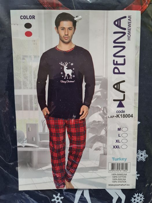Piżama świąteczna męska M