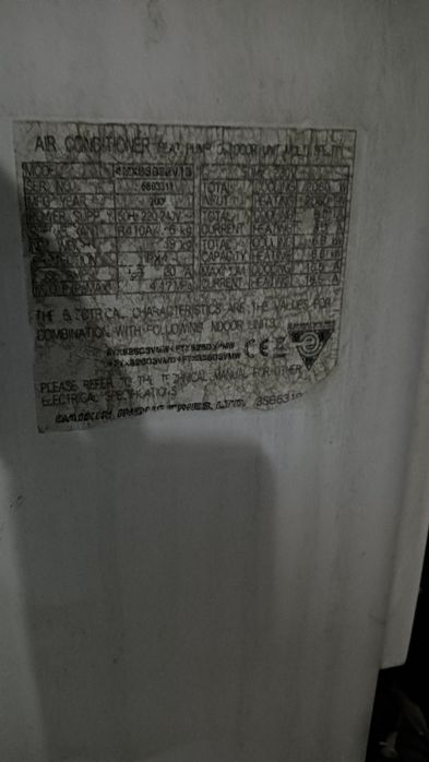 Daikin multi split com avaria