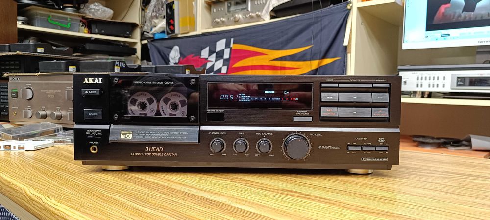 Кассетна дека Akai GX-65 3-head (відео роботи ! )-стан !!