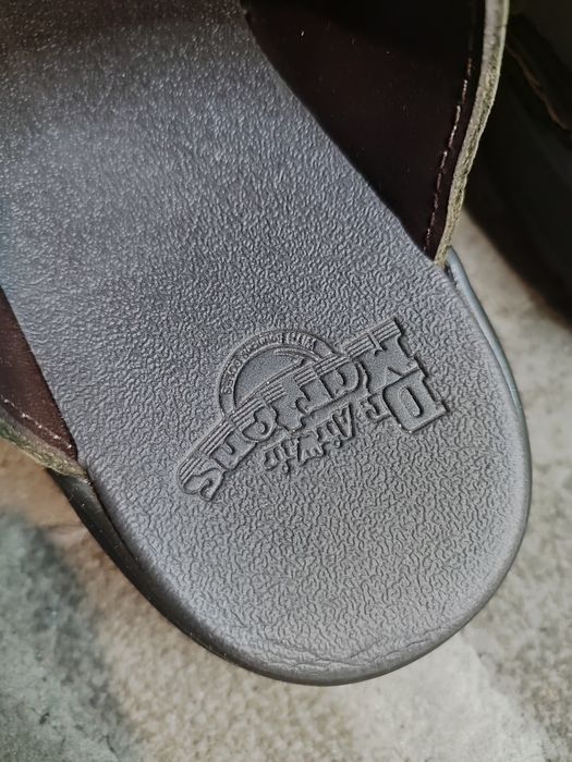Dr. Martens mule klapki skórzane khaki oliwkowe 37