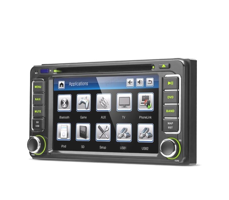 AUTO RADIO 2DIN GPS 6.2" HD TÁCTIL PARA TOYOTA BLUETOOTH USB SD