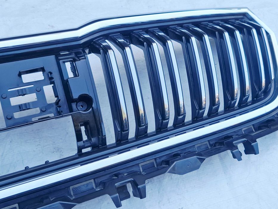 atrapa grill gril chrom zderzaka przód skoda skoda kodiaq i 1 lift